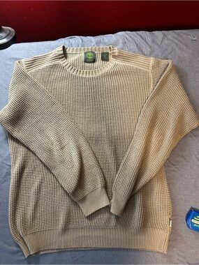 Timberland Men’s Crewneck Sweater in Khaki Green